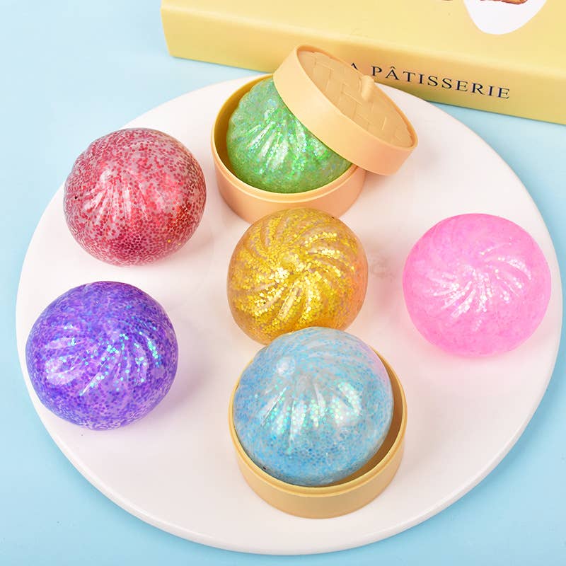 Mystery Squishy Dumpling Bao Bun Fidget Toy