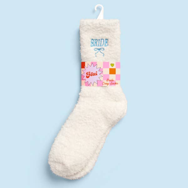 Bride Cloud Socks | bridal shower, bachelorette, ivory