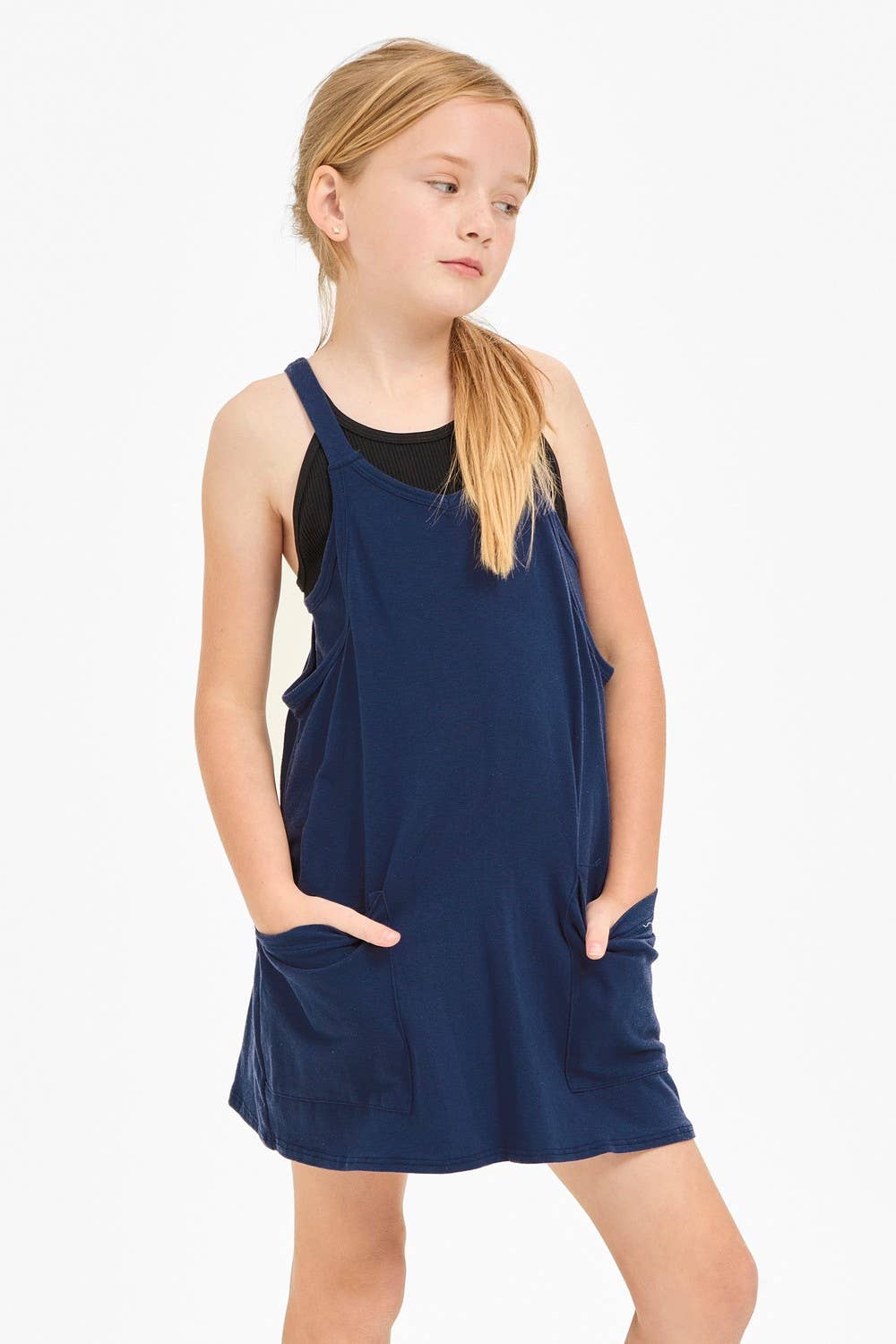 Kids Romper Dress Aqua