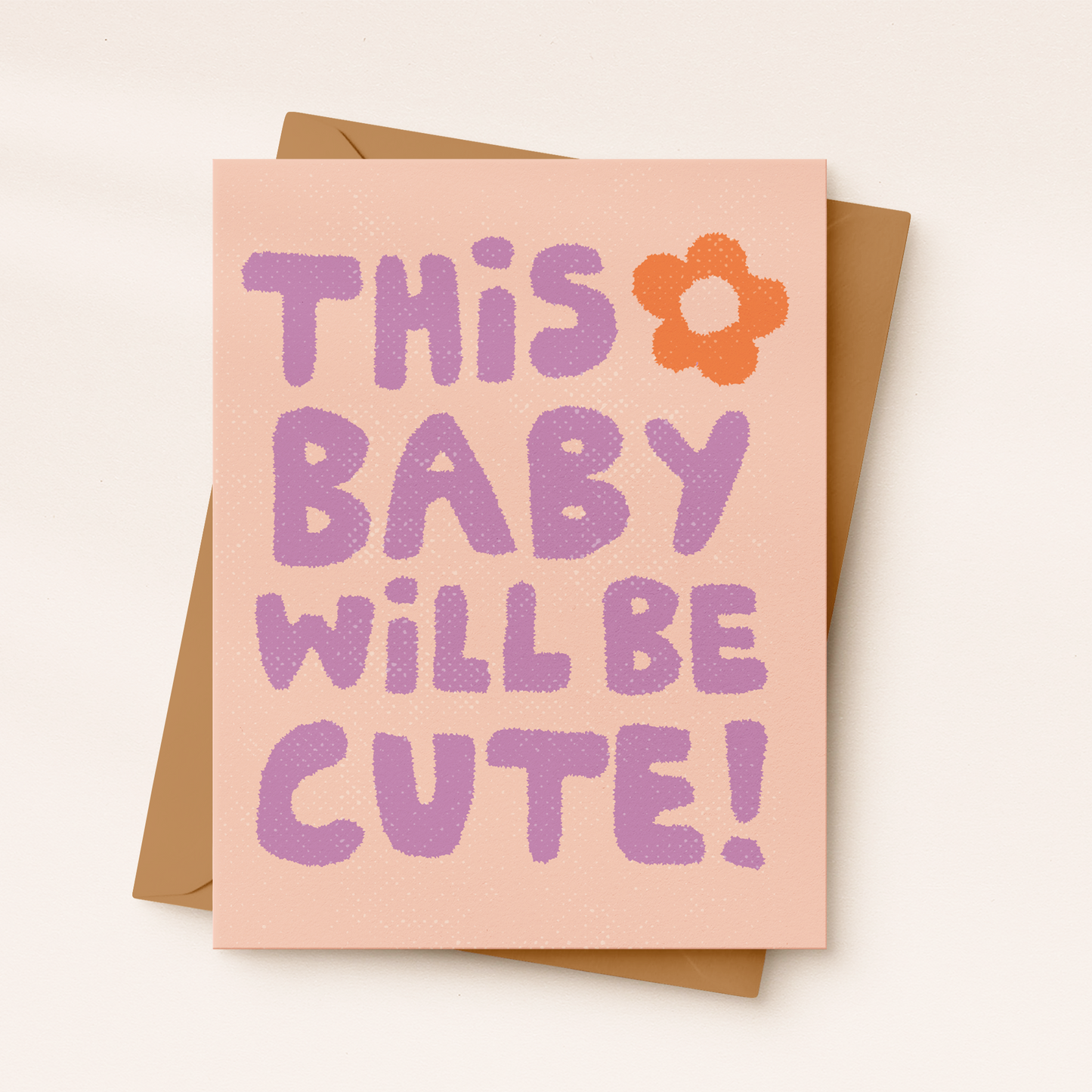 This Baby Will Be Cute | Baby Shower Card | New baby card