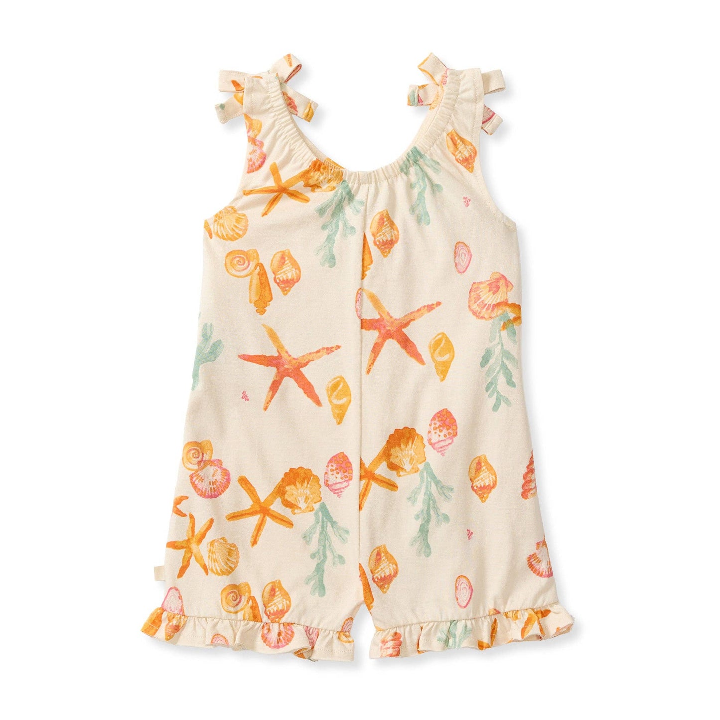 Burt's Bees Baby Starfish & Shells Organic Girl Romper