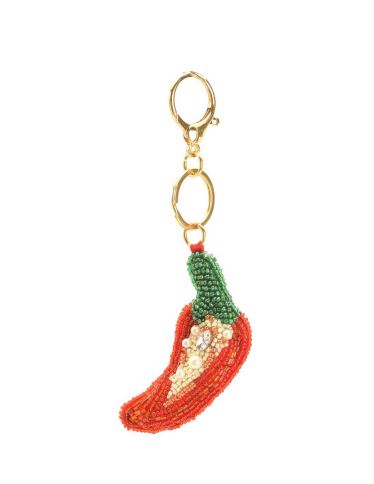 America & Beyond Chili Beaded Keychain