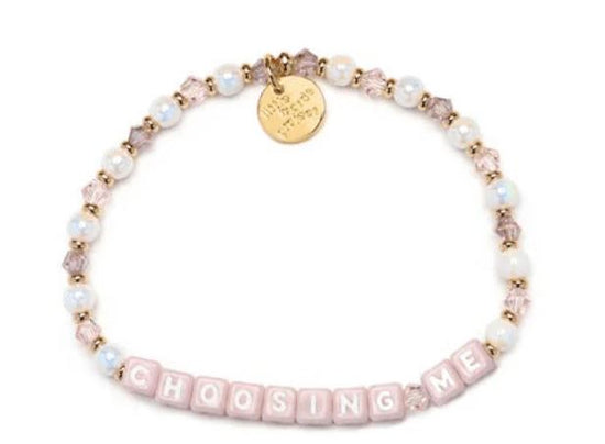 Load image into Gallery viewer, Little Words Project PInk Choosing Me Bracelet
