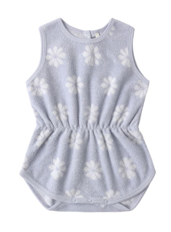 Rylee + Cru Cinch Playsuit Daisy Periwinkle