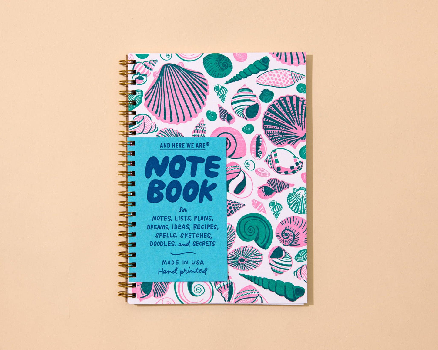 Shell Pattern  Spiral Notebook