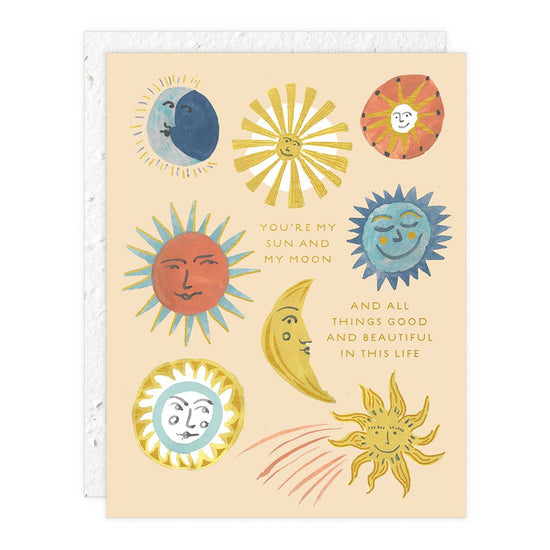 Sun and Moon Friendship Card