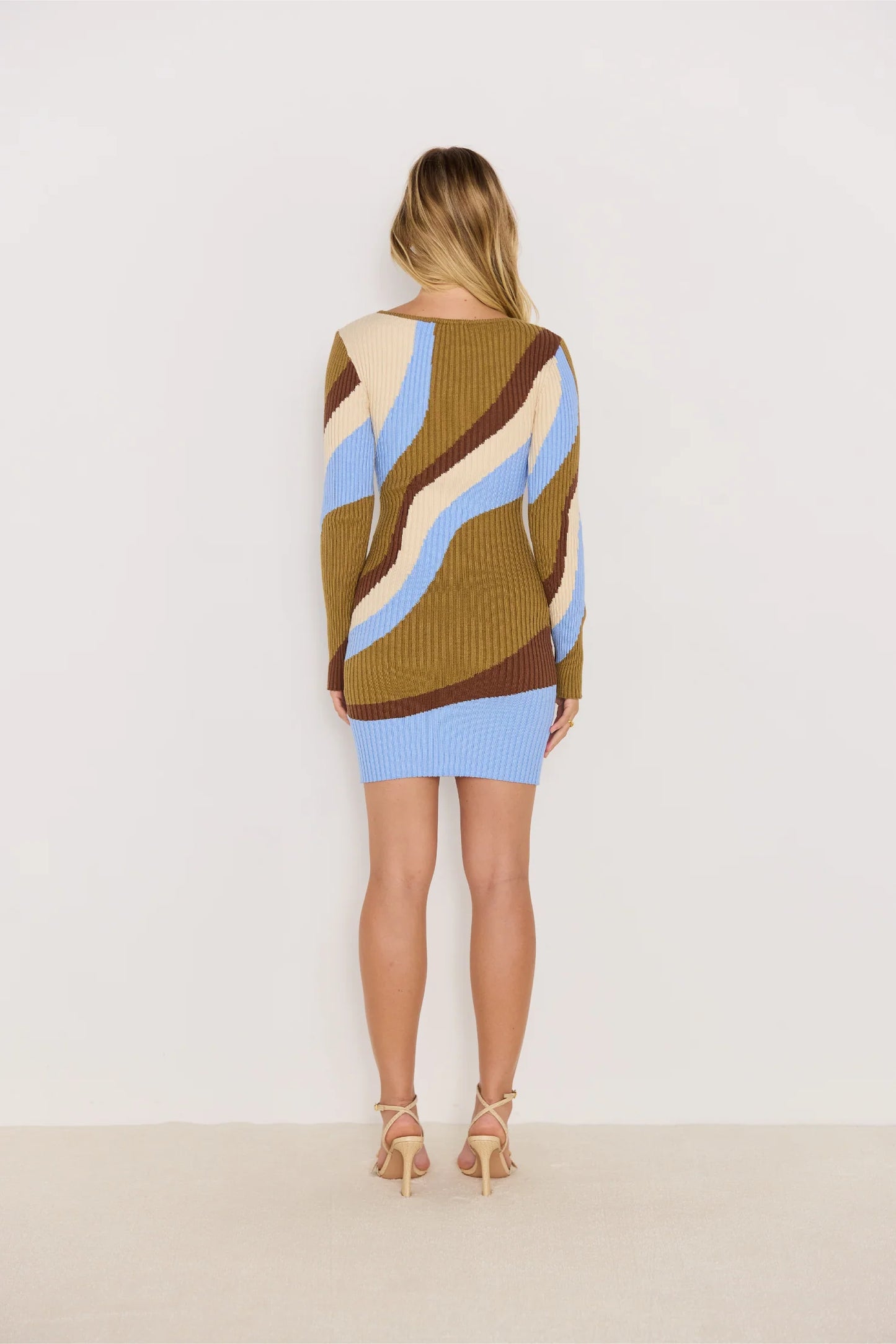 MINKPINK Darla Intarzia Knit Mini Dress