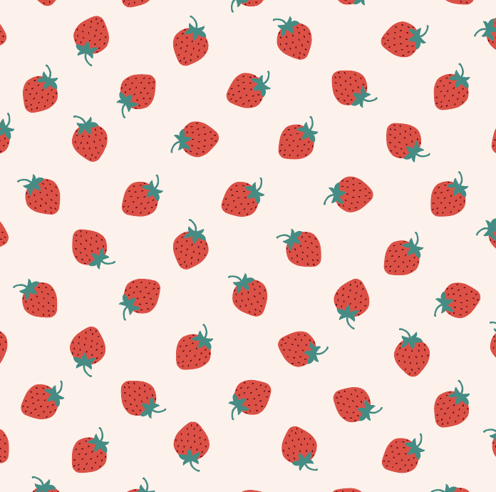Strawberry Print 2-way zip romper footy sleeper