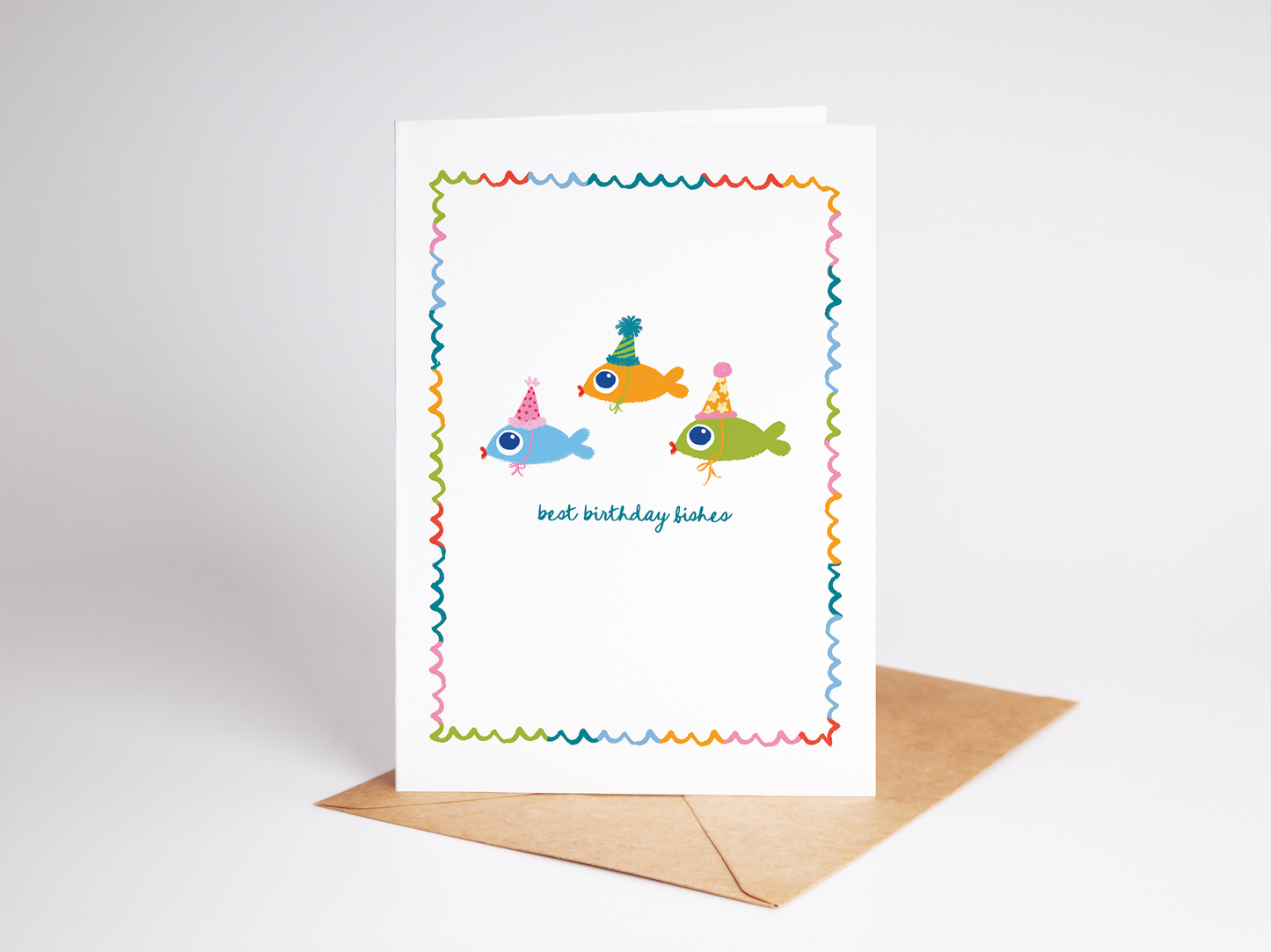 Best Birthday Fishes Beach Coastal Card