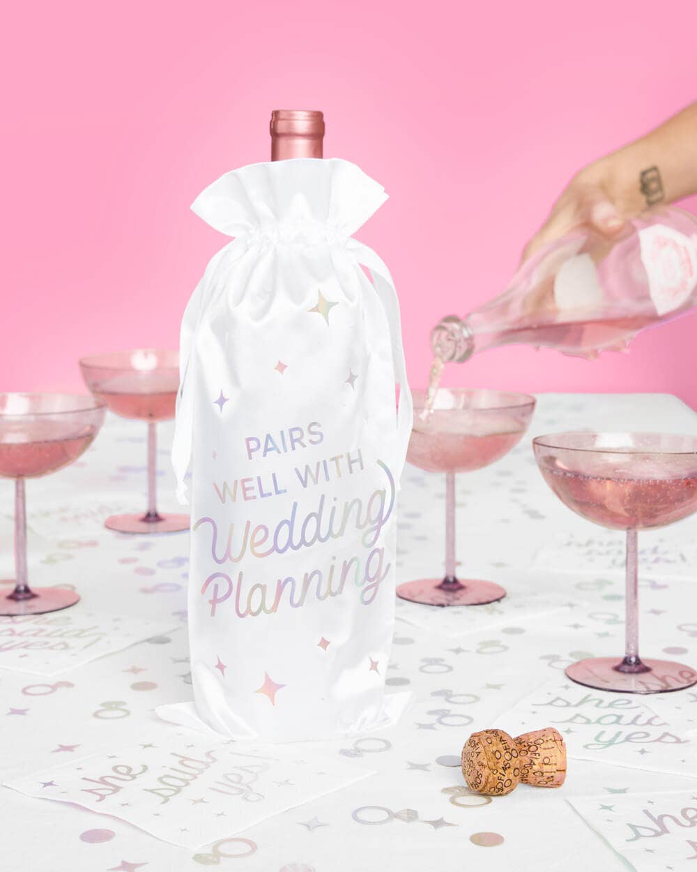 Just Engaged Wine Bag