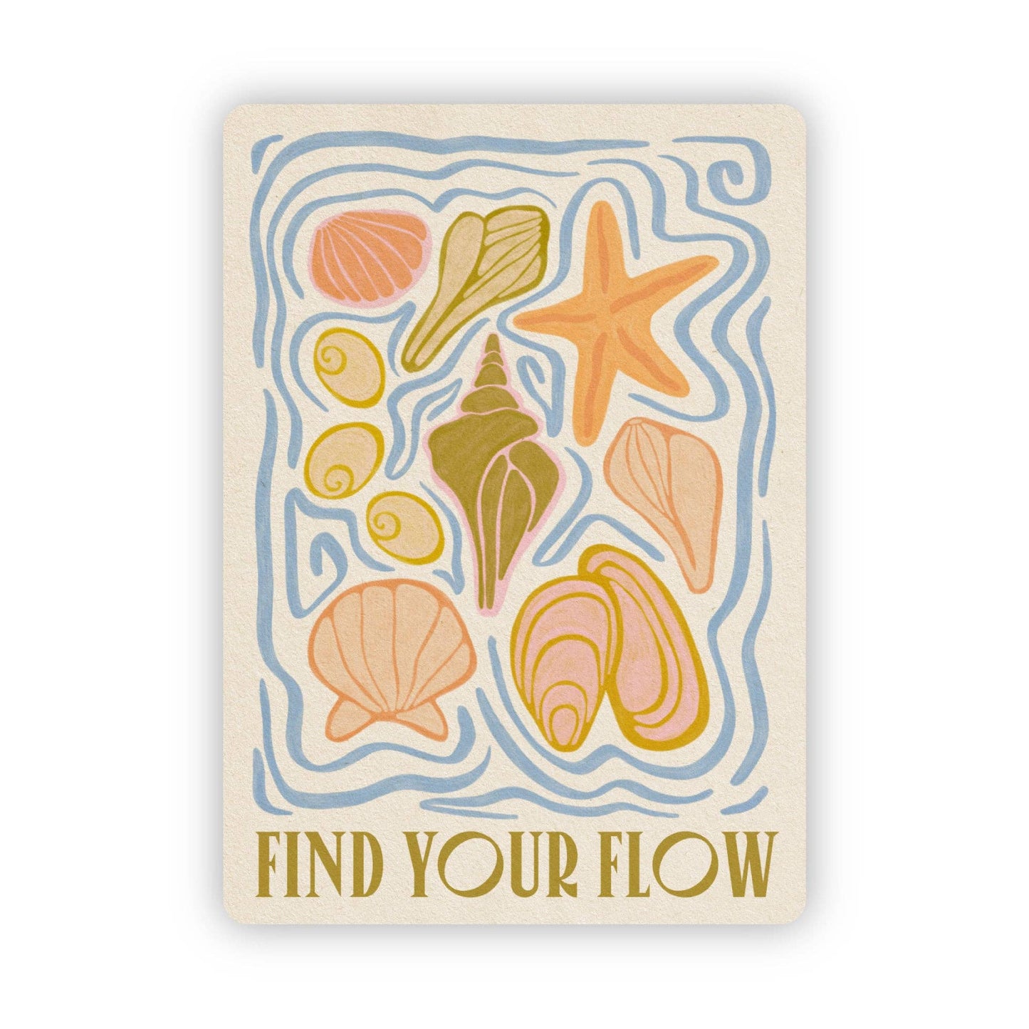 Sticker Paper Flow Written Sign Find Your Flow Sticker – The Wander Shop