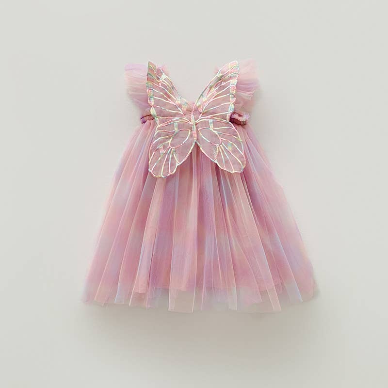 Rainbow Butterfly Wings  Dress