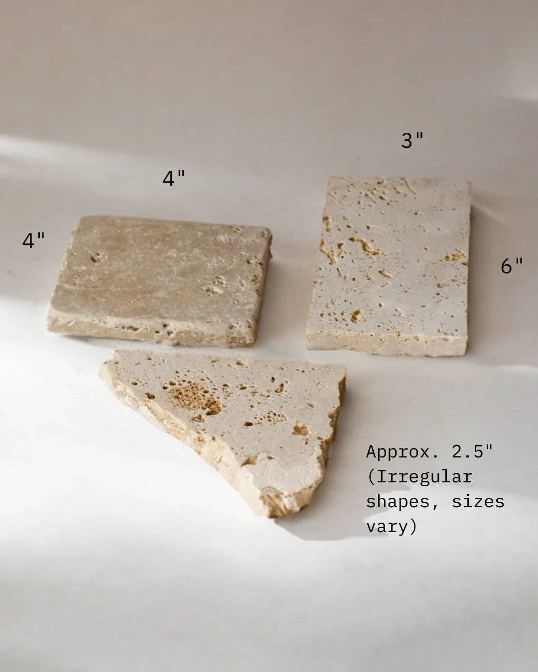 Stone Flatlay Prop Plate (Set of 3)