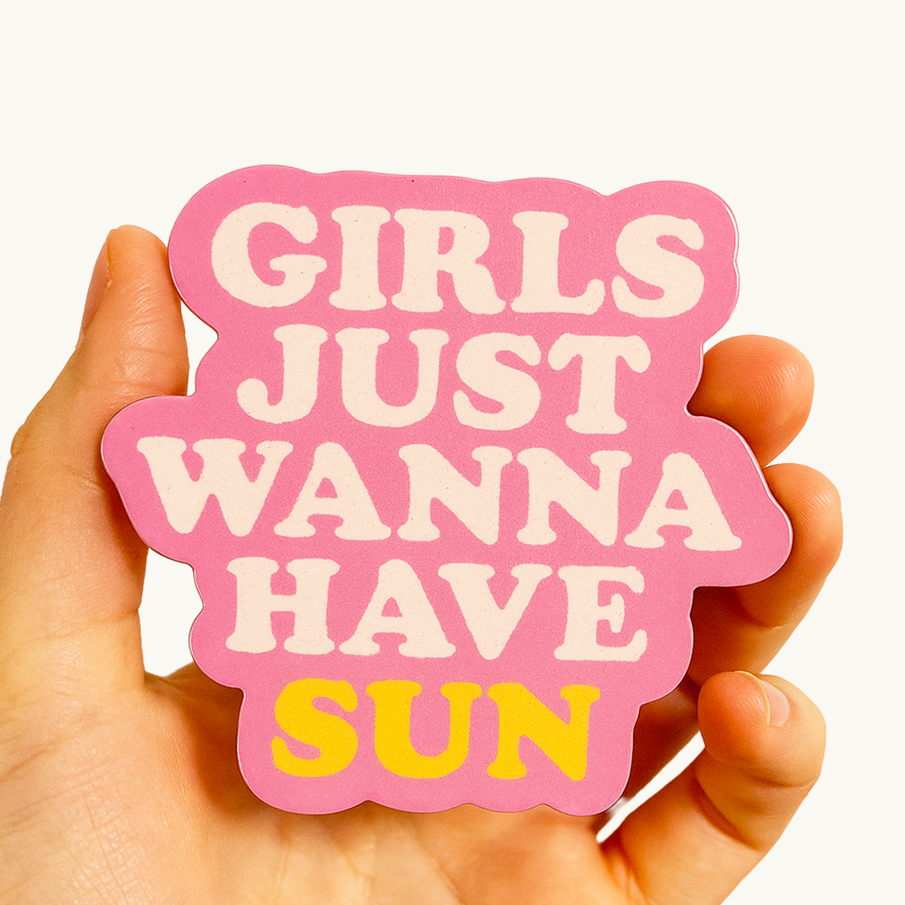 Girls Just Wanna Have Sun | Positive Sticker | Beach Sticker