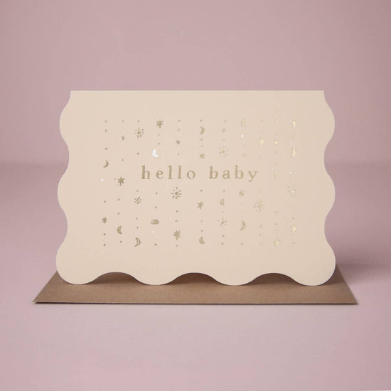 Stars Hello Baby Card