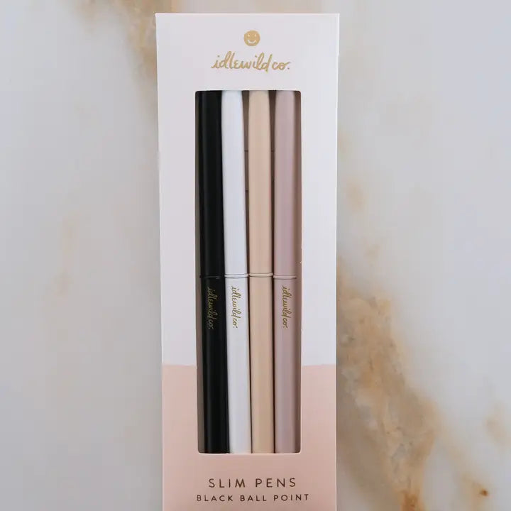 Slim Pens Set of Four | Matte Neutrals