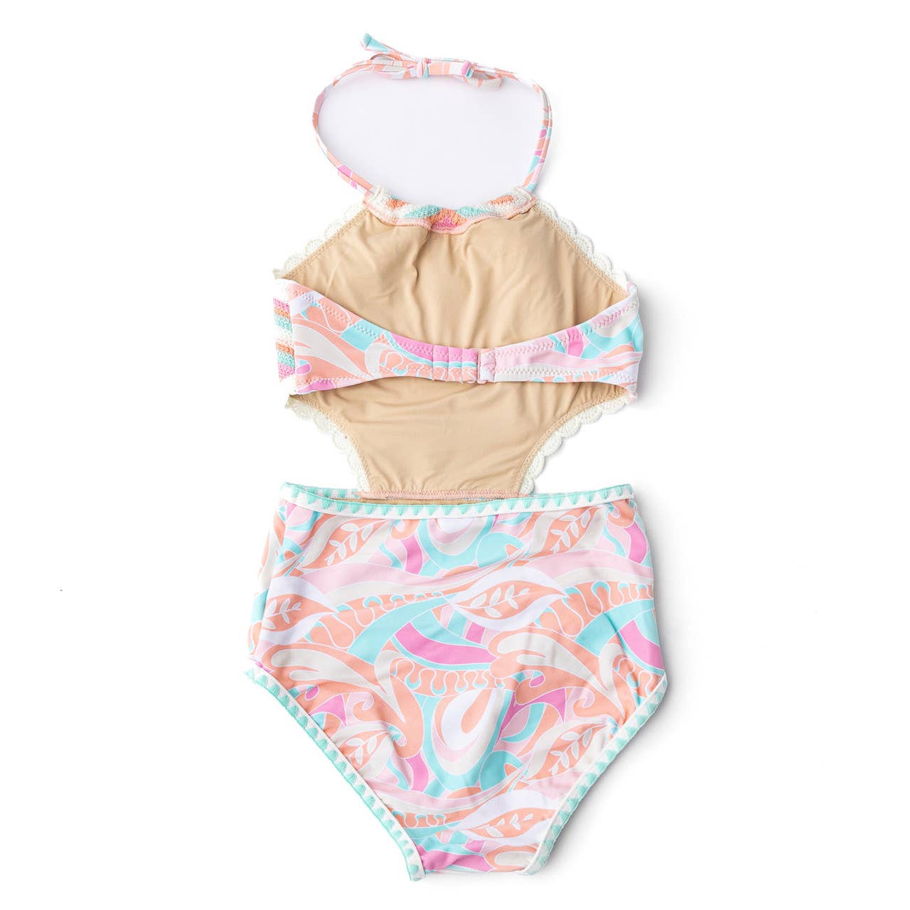Shade Critters Tutti Fruity Crochet Halter One Piece Swimsuit