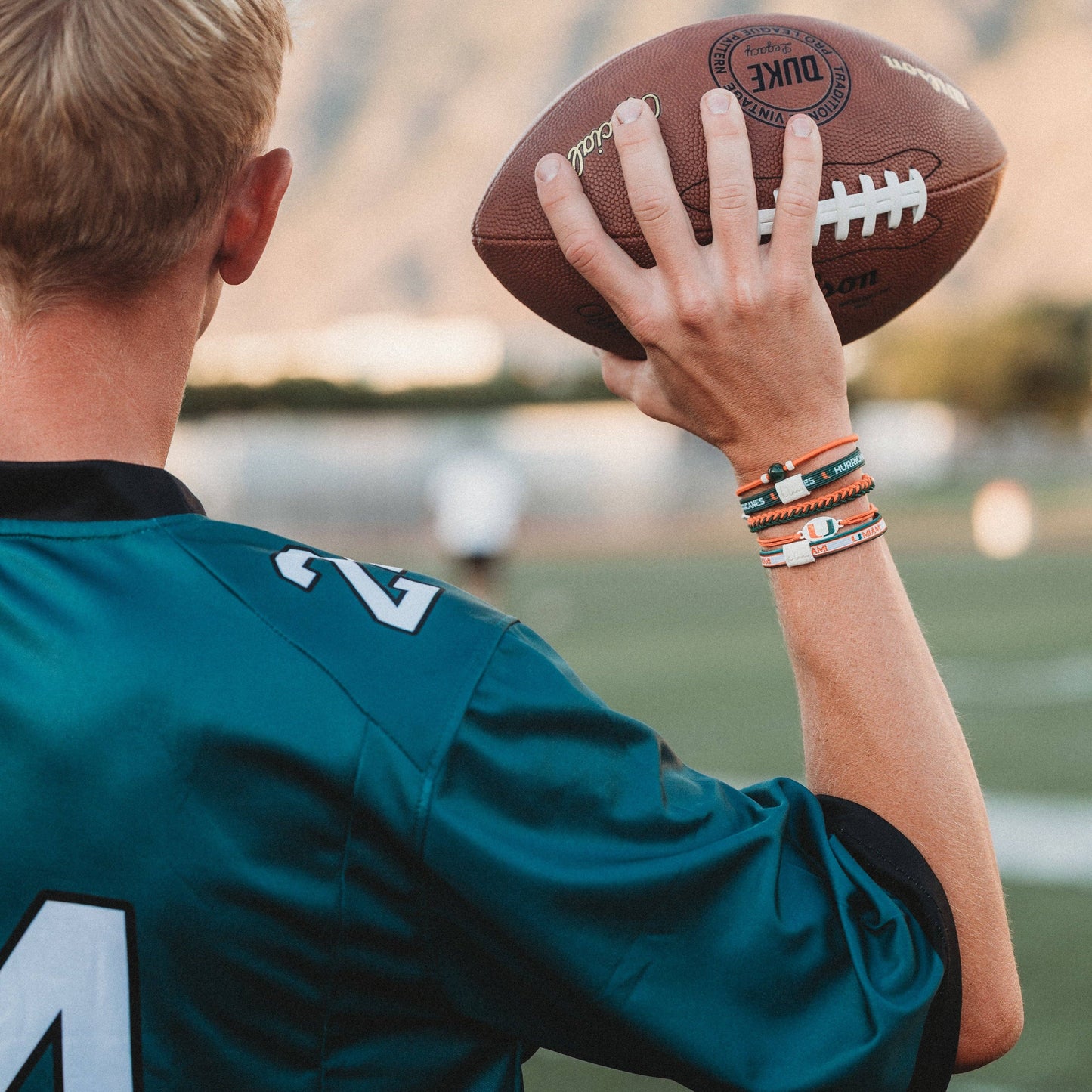 K'lani University of Miami Game Day Hair Tie Bracelets