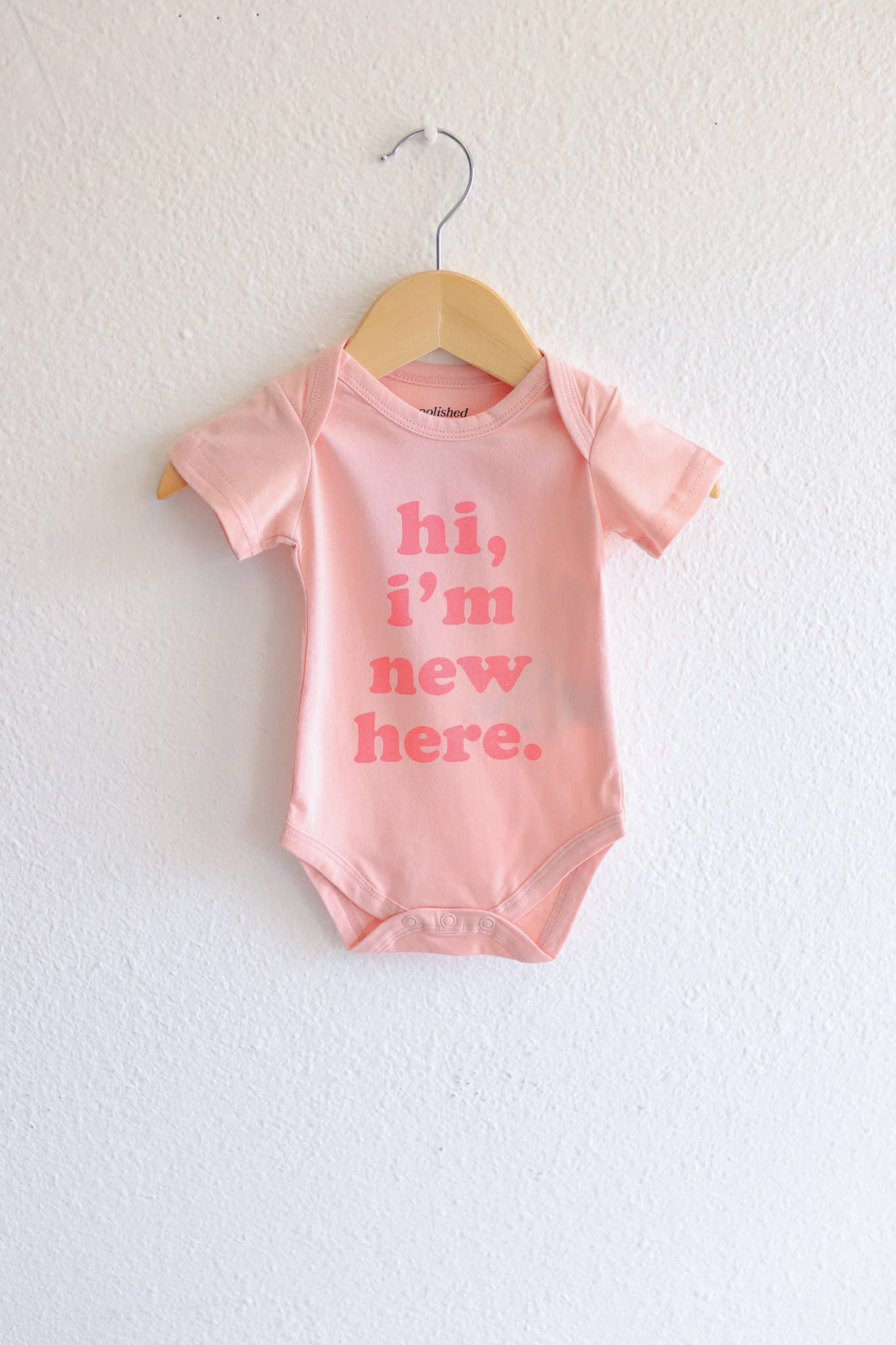 Hi I'm New Here Baby Onesie