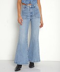 Rolla's Eastcoast Flare  Denim Jeans Organic Mid Blue