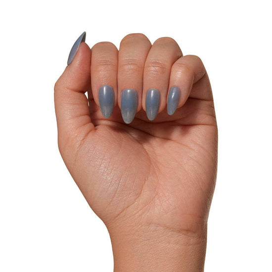 Glamnetic Press-On Nails|Pastel Blue|Velvet Metallic Finish