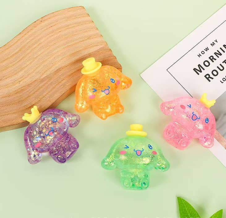 Glitter Ktten Squishy Toy