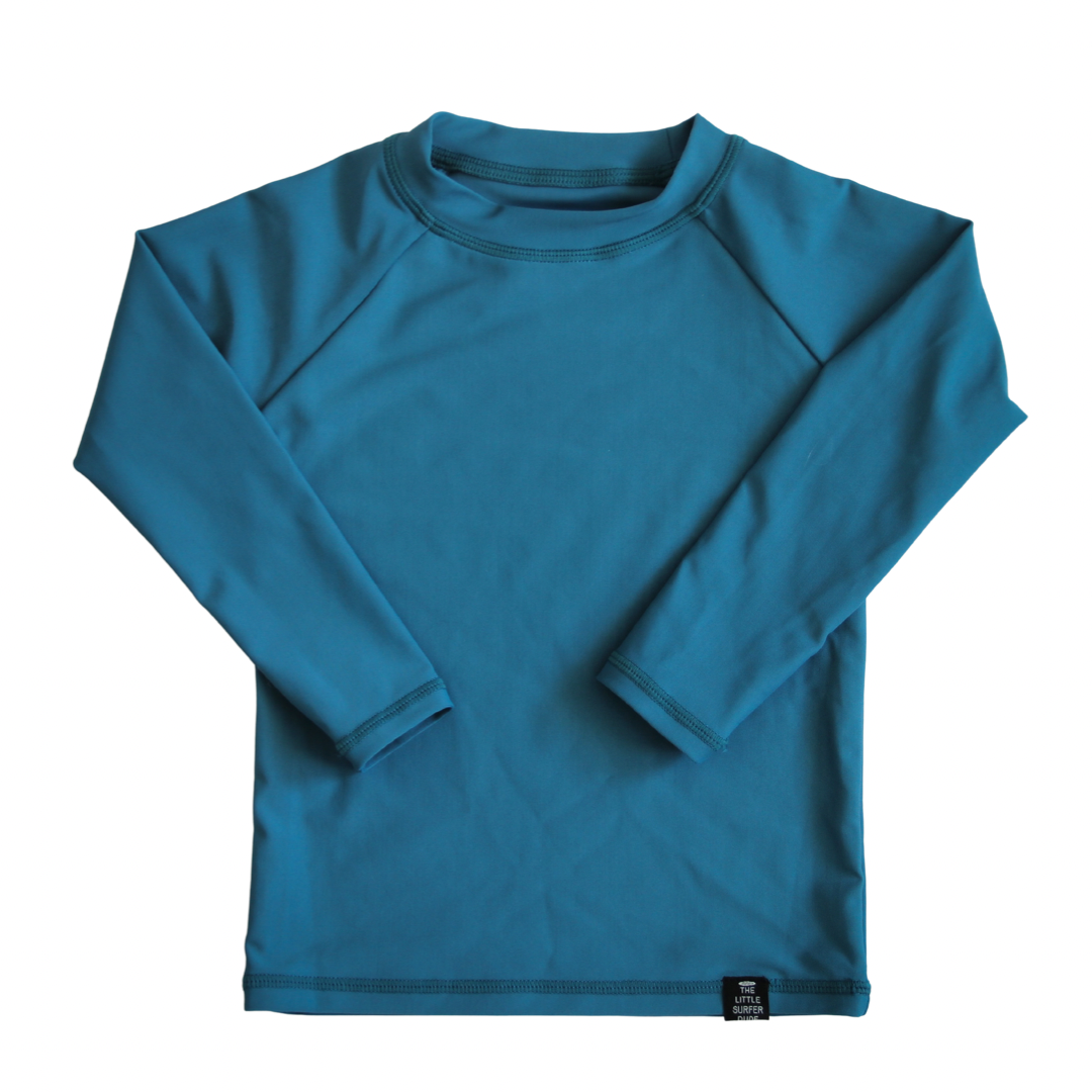 The Little Surfer Dude Dark Blue Rashguard