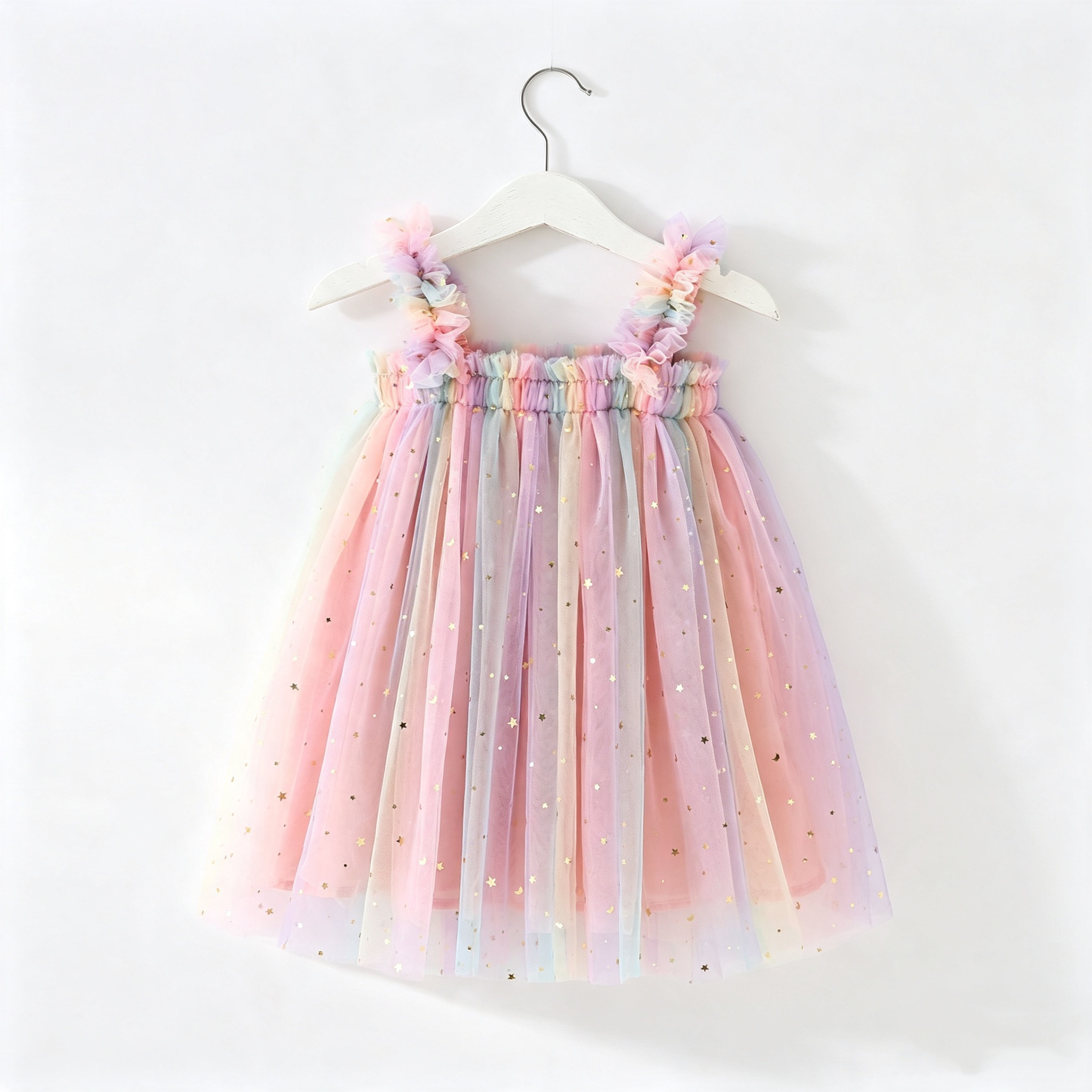 Girls Tutu Princess Rainbow Dress