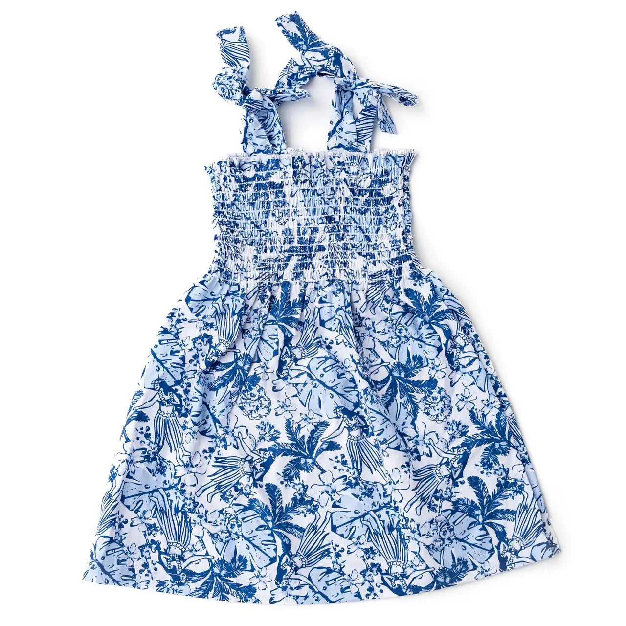 Shade Critters Tiki Tides Smocked Tie Top Dress