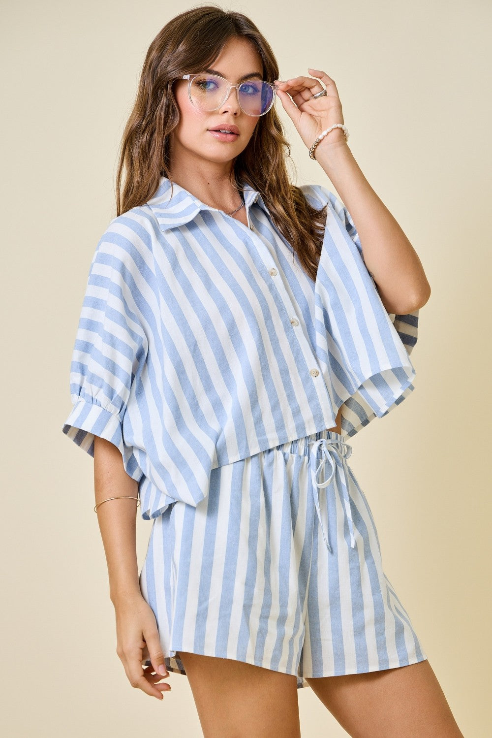 Sunswept Blue Stripe Set