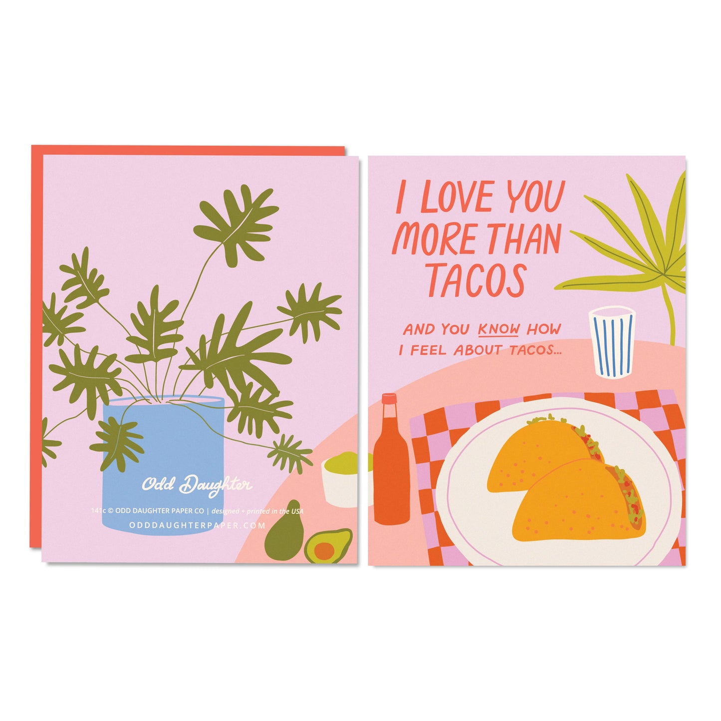 Tacos Love Anniversary Card