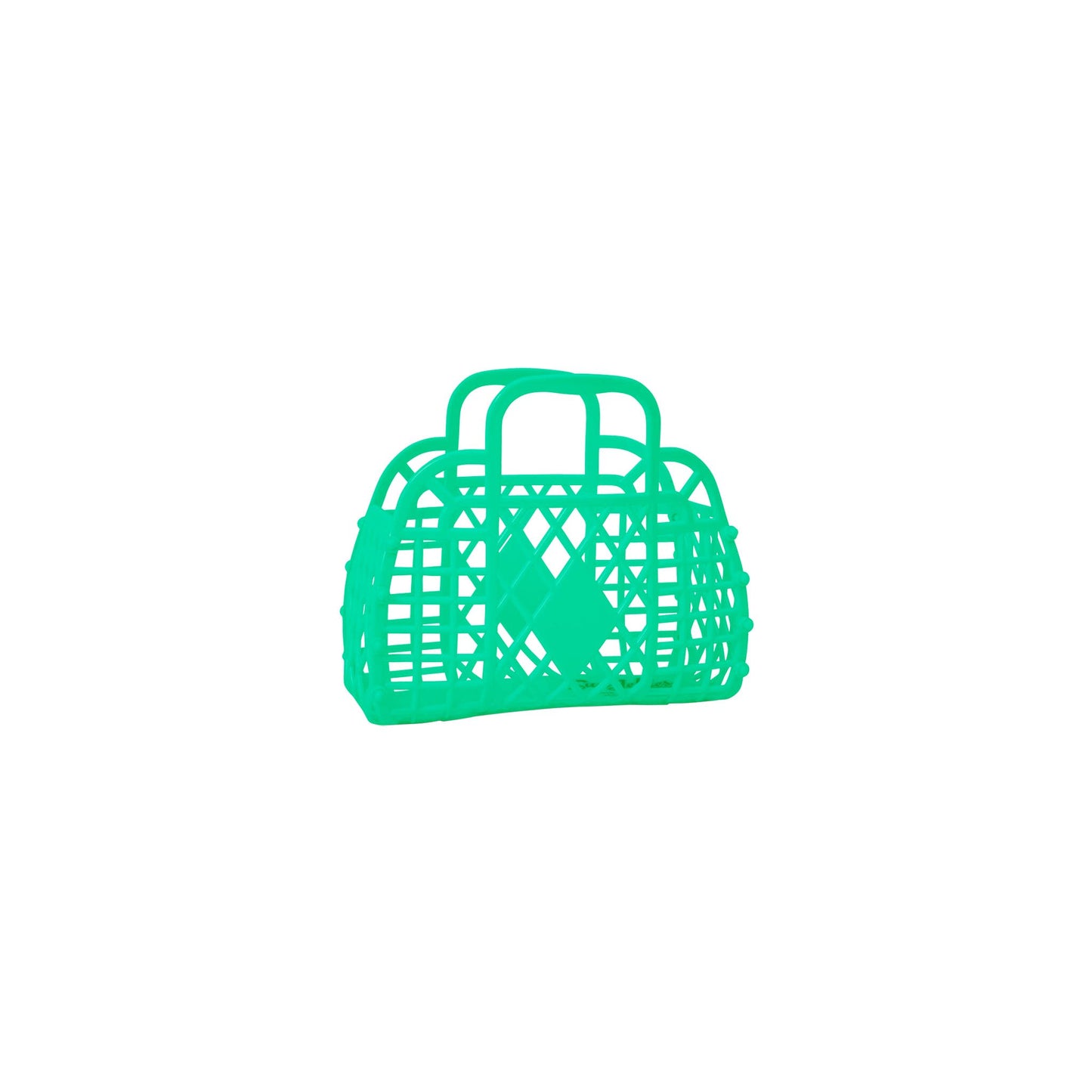 Mini Retro Basket Jelly Bag - Green