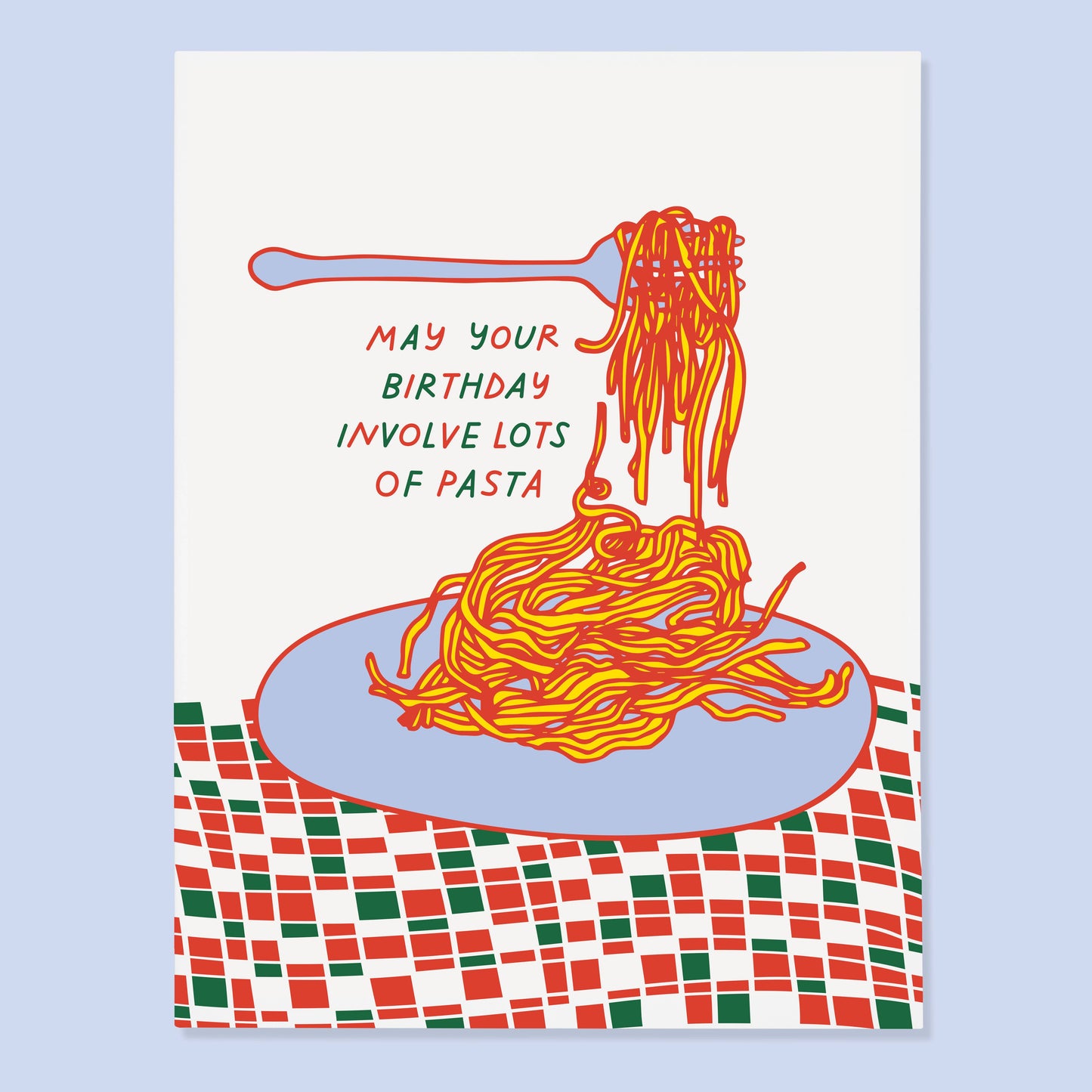 Pasta Birthday Card