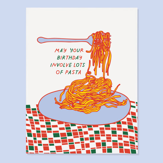 Pasta Birthday Card