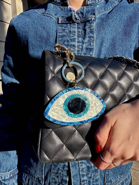 Solar Eclipse Evil Eye Bag Charm & Keychain