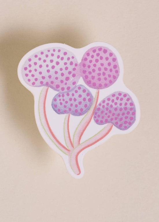 Purple Mushroom Sticker