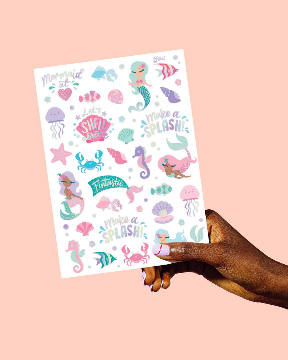 Under the Sea 112 Temporary Tattoos | Mermaid, Ocean, Bday