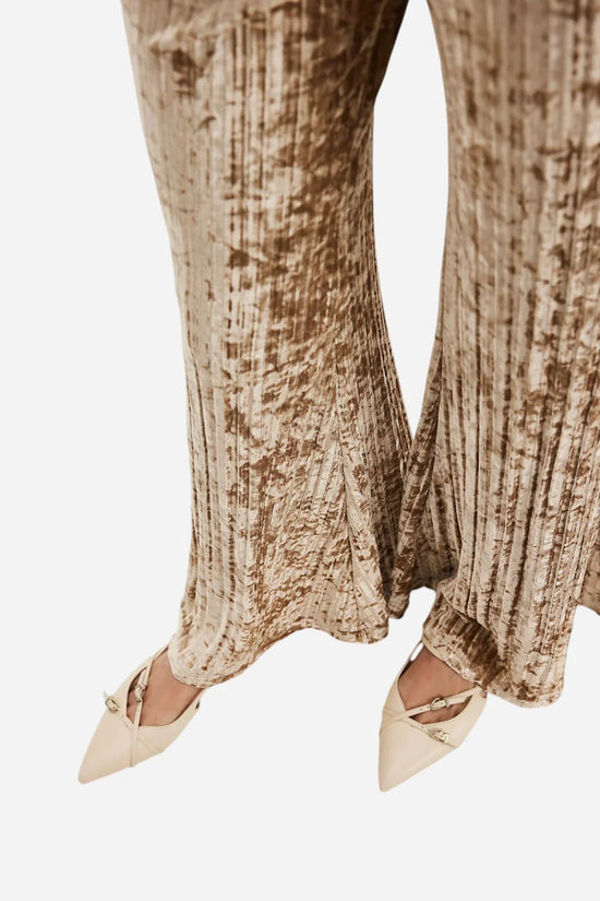 Free People Star Sign Velvet Pants Champagne