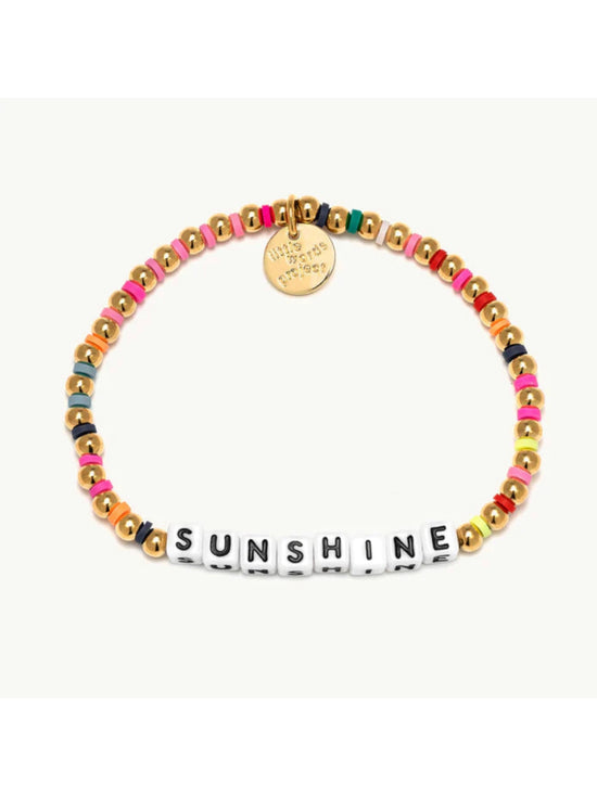 Little Words Project Sunshine Waterproof Gold Bracelet