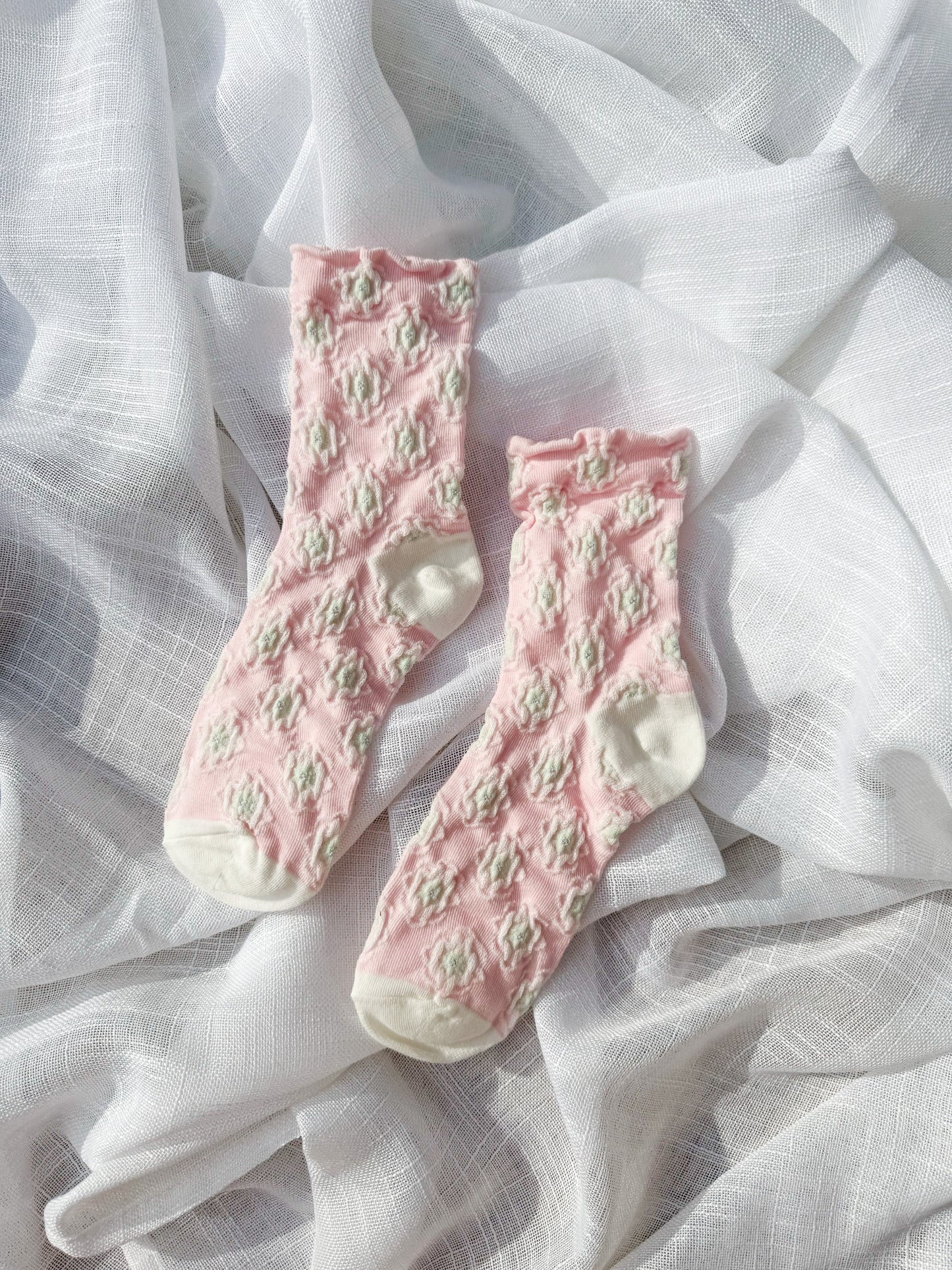 Pink Sparkle Design Socks