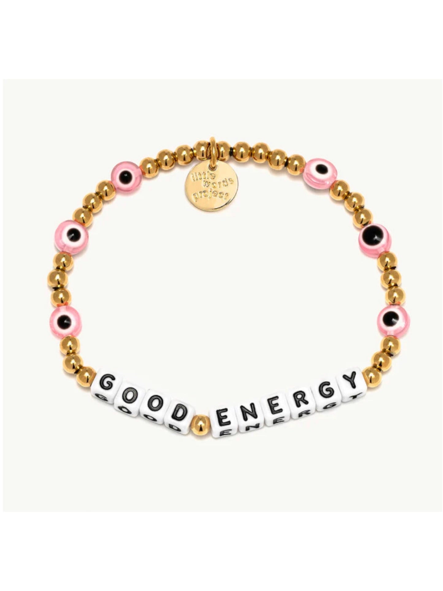 Load image into Gallery viewer, Little Words Project Good Energy Waterproof Gold Bracelet
