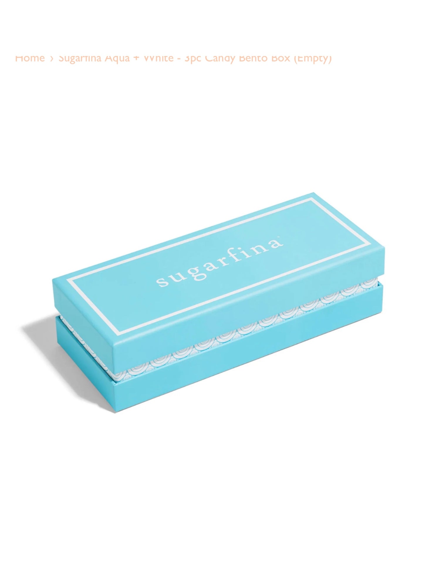 Sugarfina Aqua + White - 3pc Candy Bento Box (Empty)