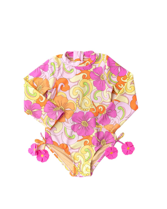 Load image into Gallery viewer, Shade Critters Groovy Bloom Rashguard
