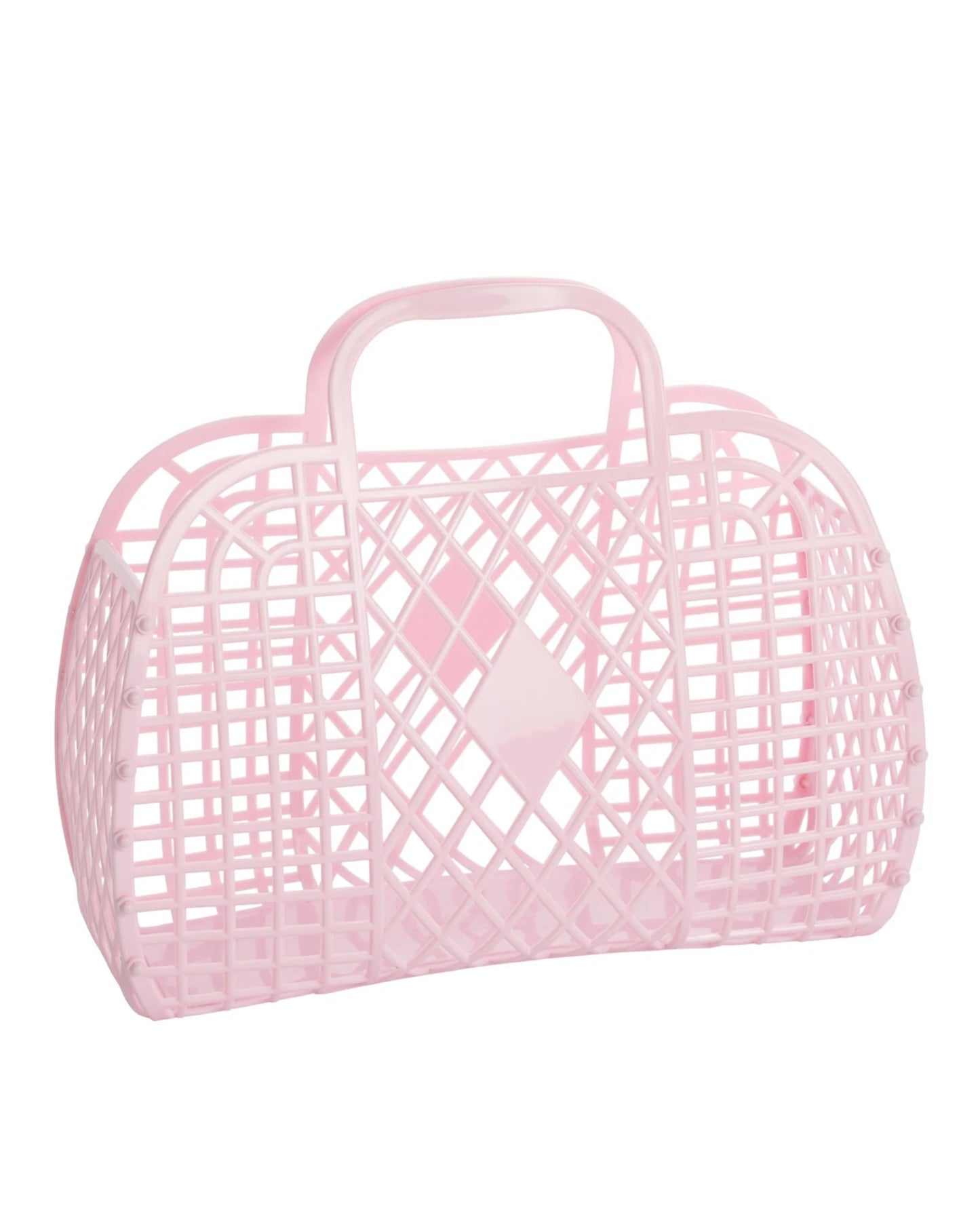 Load image into Gallery viewer, Retro Basket Jelly Bag - Large Pink
