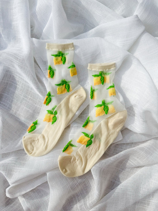 Lemoncello Sheer Socks