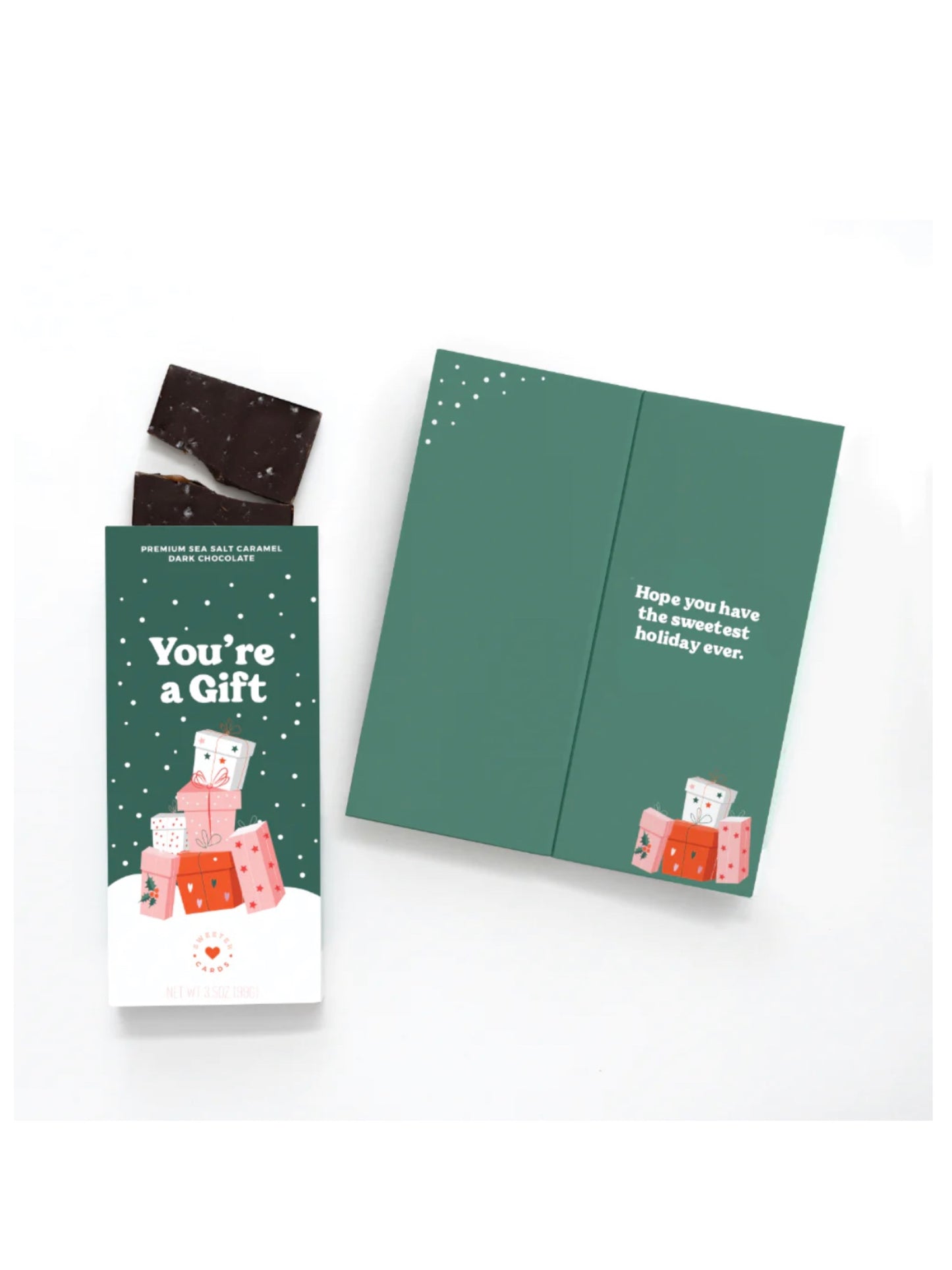 Chocolate-Filled Greeting Card - You're a Gift