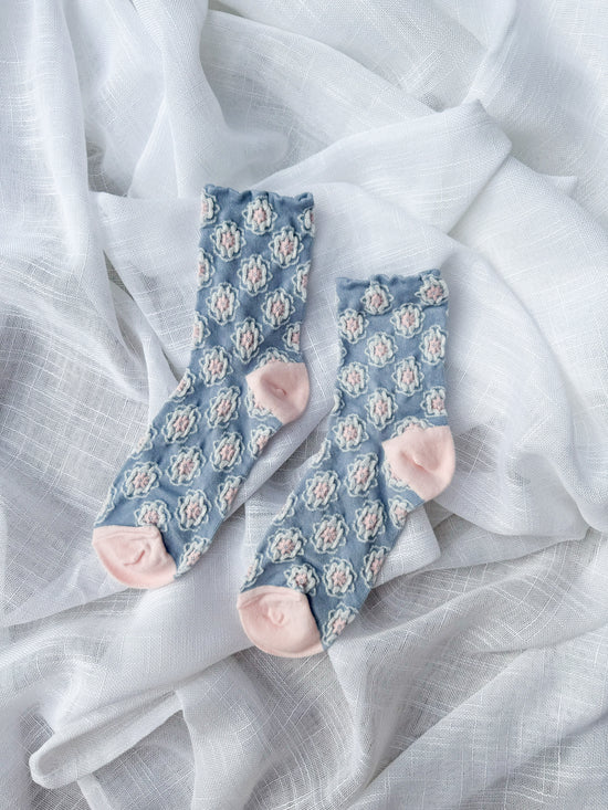 Blue Sparkle Design Socks