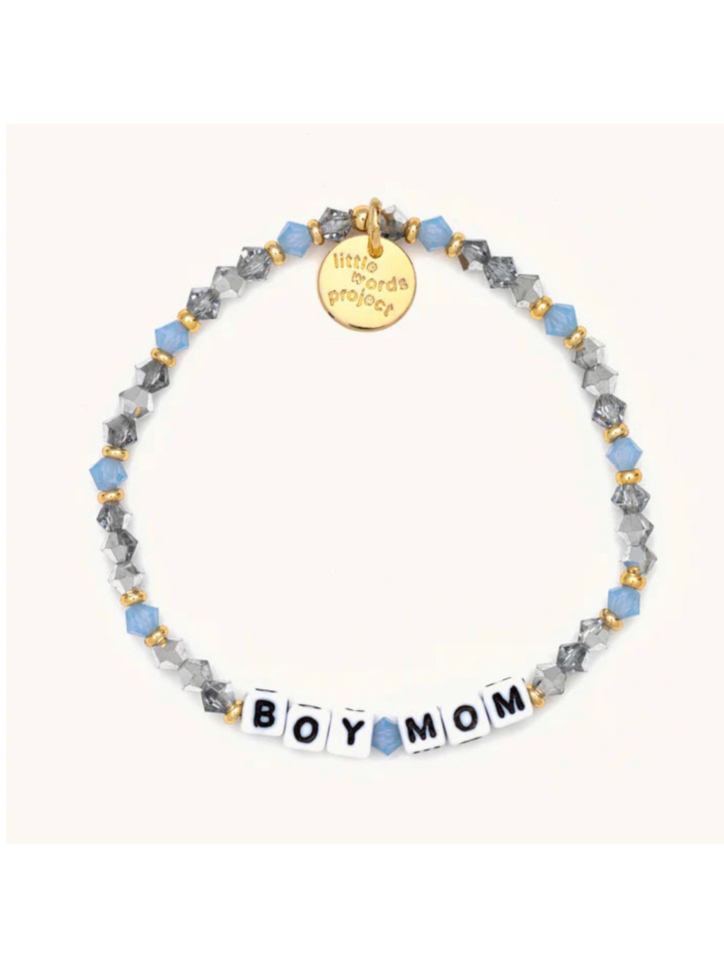 Little Words Project Boy Mom Bracelet Cornflower