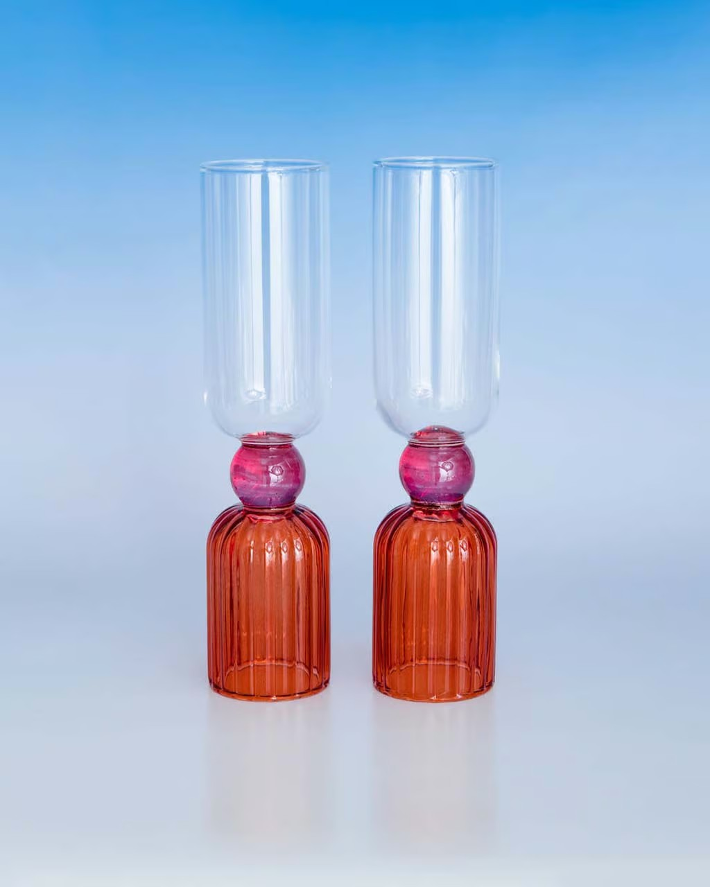 Ban.do Tipsy Turvy Bar Glass Set Pink