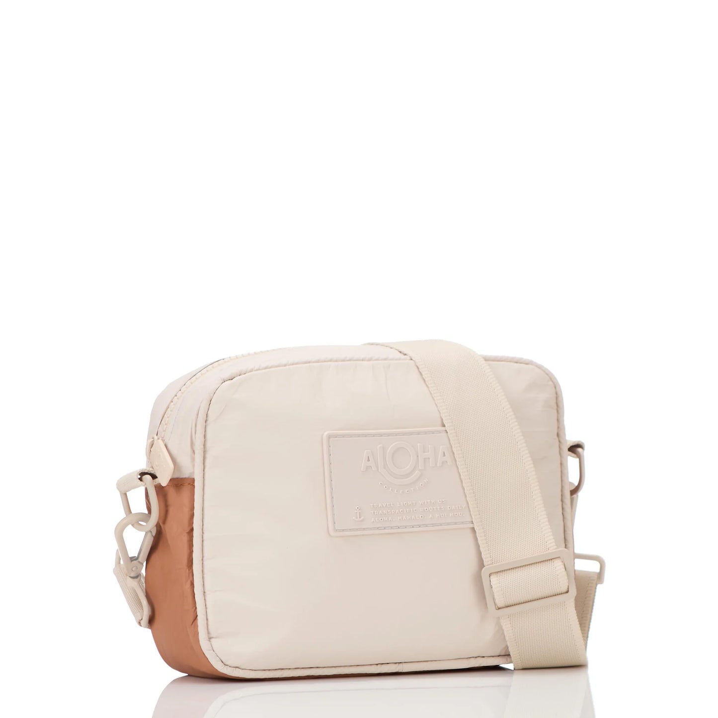 Aloha Collection Le Tour Crossbody Bag Color Block Toffee/Sandstone